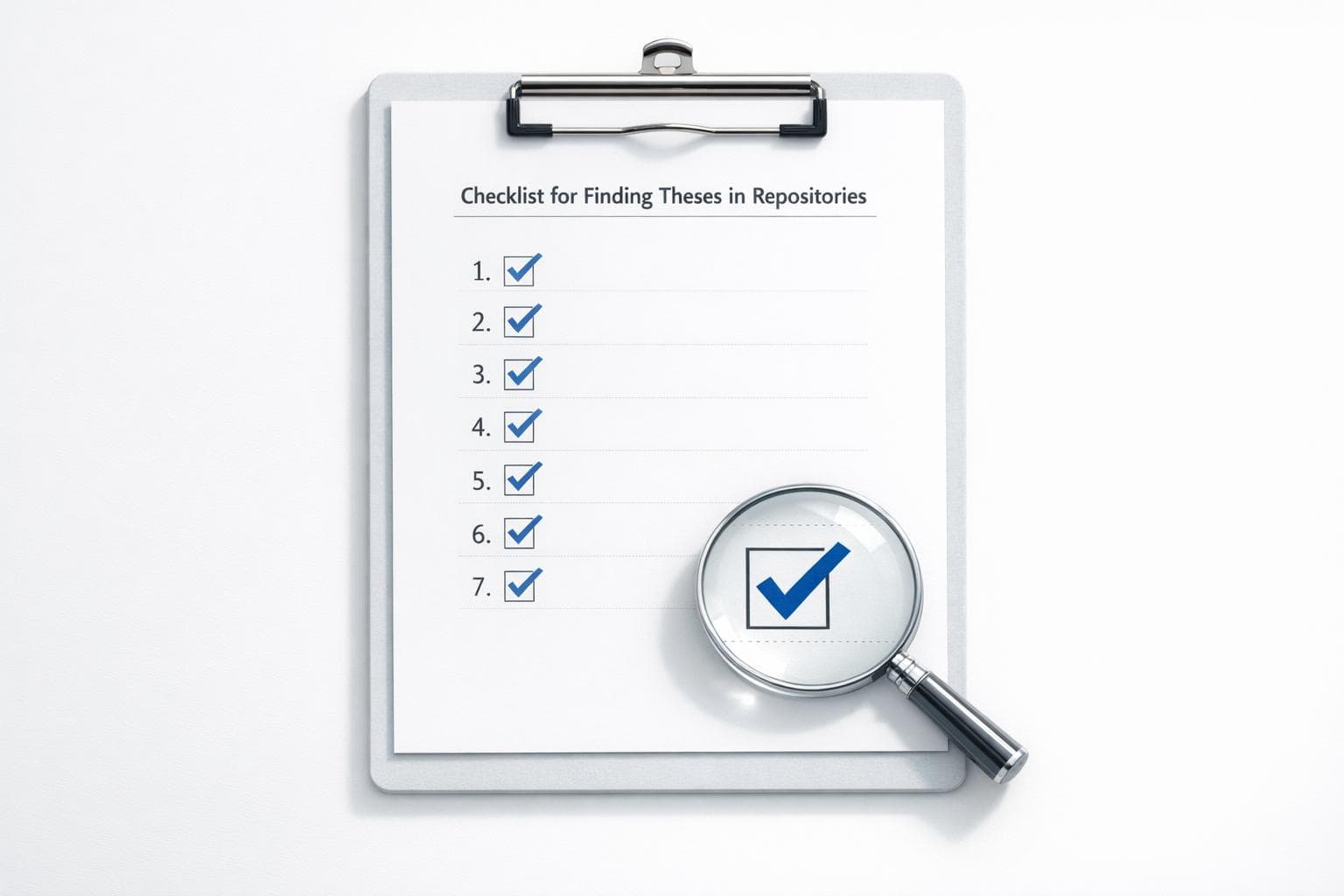 Checklist for Finding Theses in Repositories