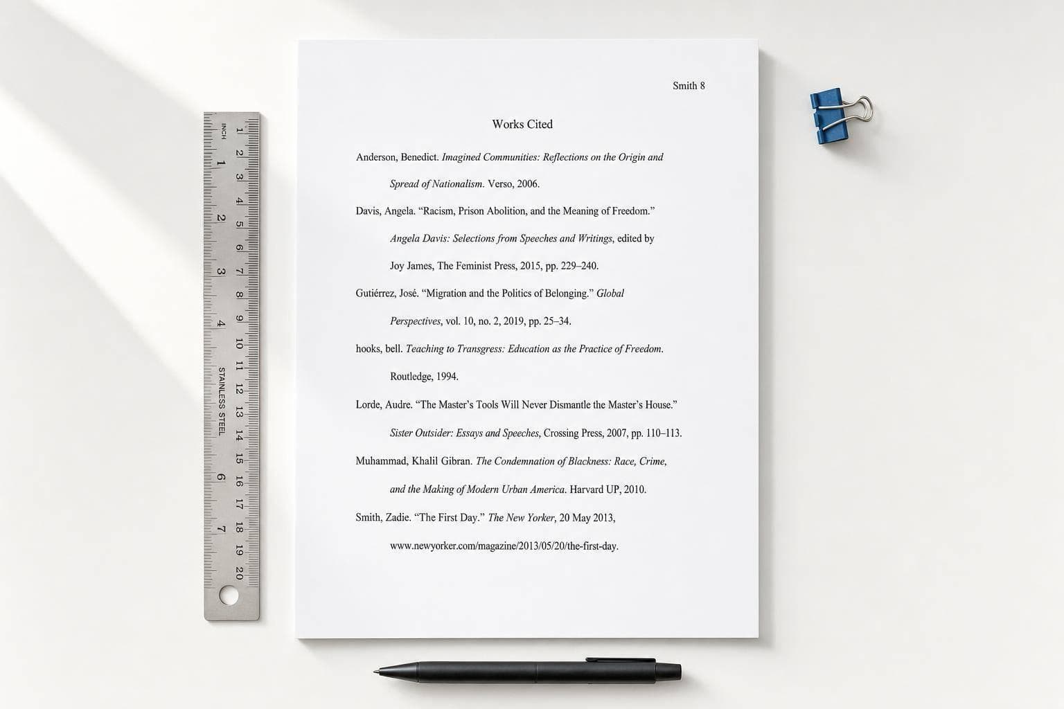 MLA Works Cited Page: Formatting Rules and a Full Sample Page