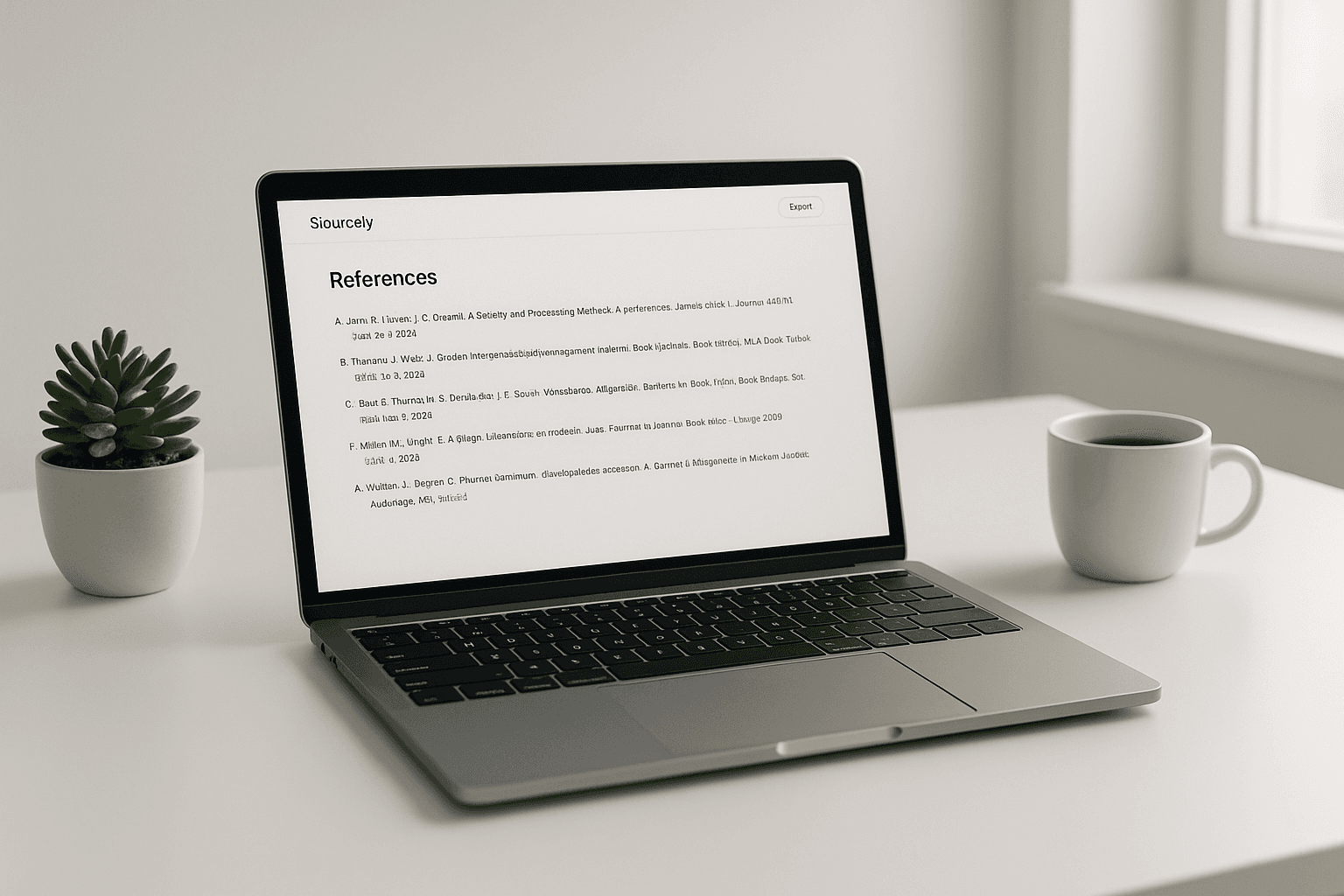 How to Export References in Bulk with Sourcely