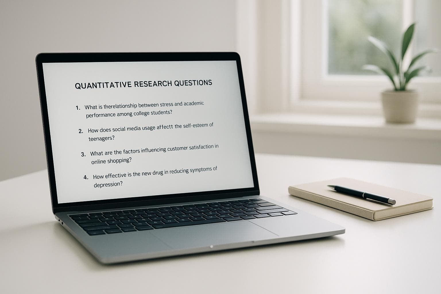 A comprehensive guide to quantitative research questions: categories ...