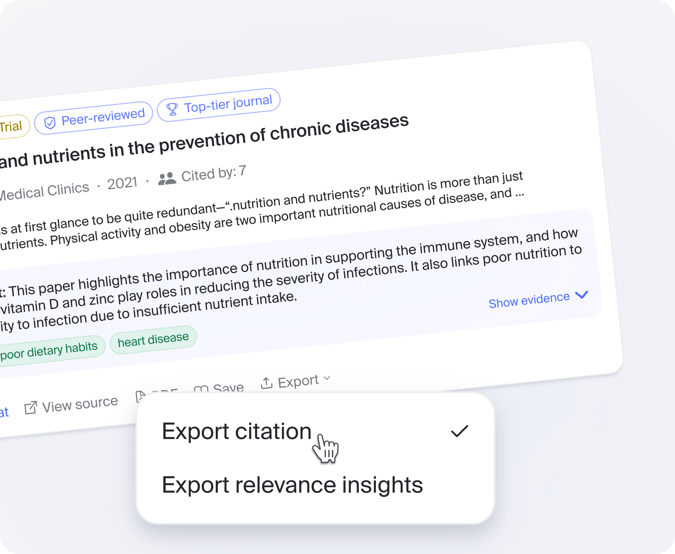 Enriched Citation Cards